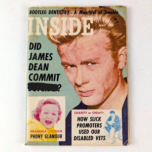 Vintage 1956 Inside Magazine James Dean Cover - Pocket/Mini Sized